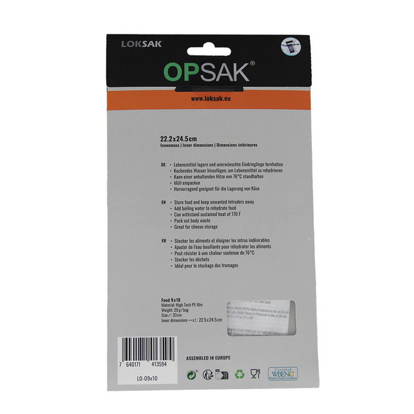 Loksak OPSAK 9X10, 2 STÜCK (INNER 22.5X24.5CM) FOOD - Packbeutel Ansicht 2
