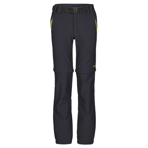 KID ZIP OFF PANT Kinder - Softshellhose-ANTRACITE-ACIDO