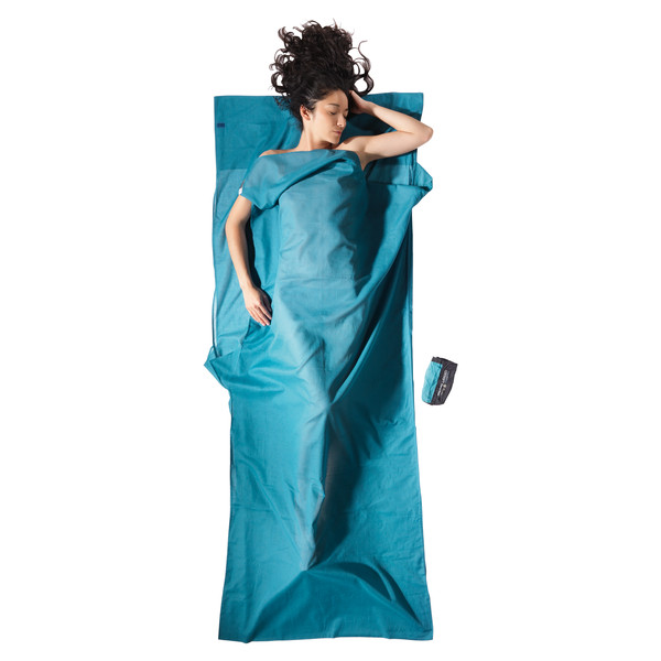 TRAVELSHEET - INSECT SHIELD - EGYPTIAN COTTON - Schlafsack Inlett-LAGUNA BLUE