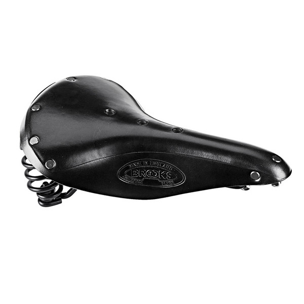 SADDLE FLYER, LEATHER, HONEY - Fahrradsattel-BLACK