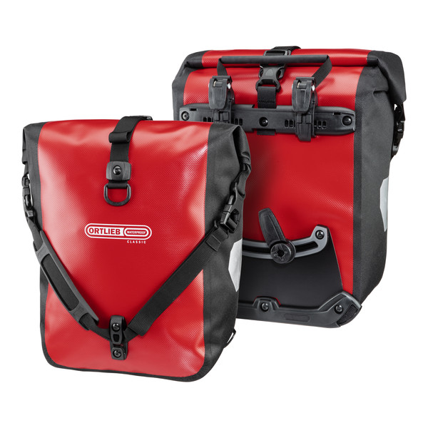 SPORT-ROLLER - Fahrradtaschen-ROT/SCHWARZ