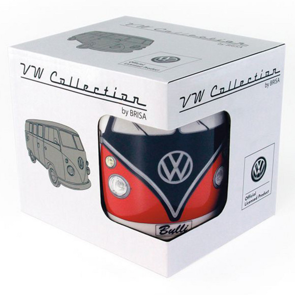 Brisa VW T1 BUS KAFFEETASSE IN GESCHENKBOX - ROT/SCHWARZ - Becher Ansicht 5