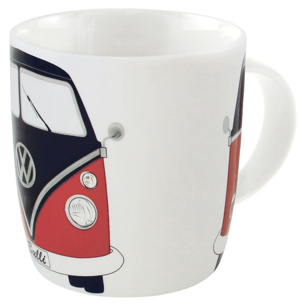 VW T1 BUS KAFFEETASSE IN GESCHENKBOX - ROT/SCHWARZ - Becher