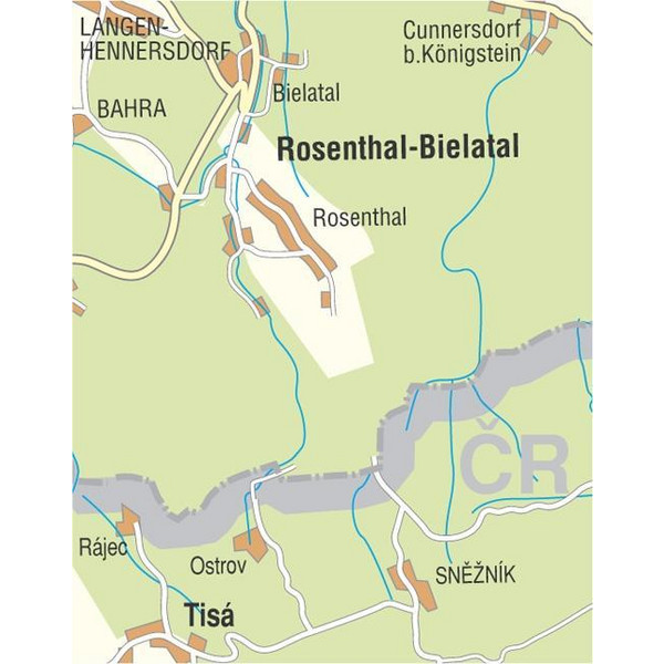 ROSENTHAL-BIELATAL UND UMGEBUNG - Wanderkarte Ansicht 3