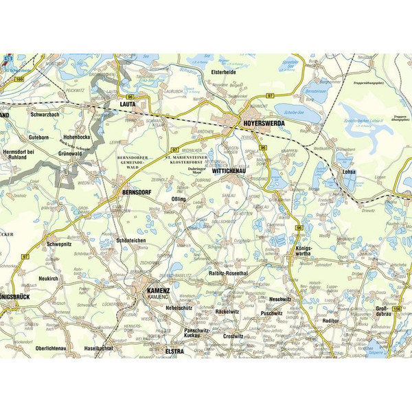 OBERLAUSITZER HEIDE- U. TEICHLAND. BL 22 - Wanderkarte Ansicht 3