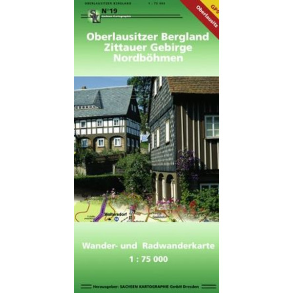 OBERLAUSITZER BERGLAND ZITTAUER GEBIRGE NORDBÖHMEN - Wanderkarte