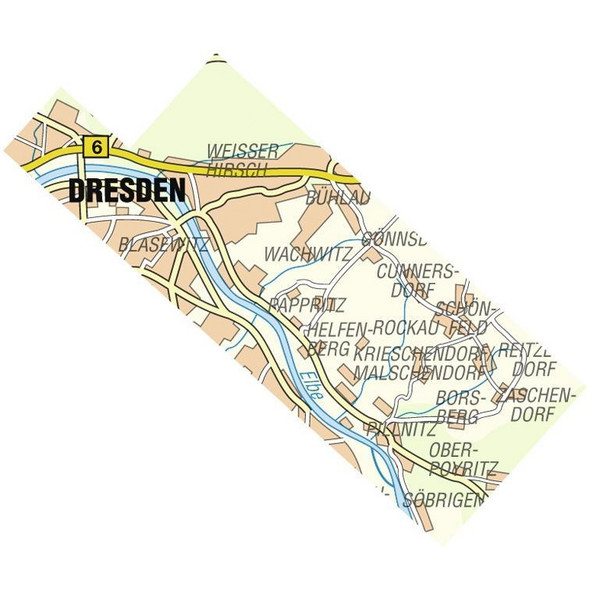 DRESDNER ELBHANG - Wanderkarte Ansicht 3
