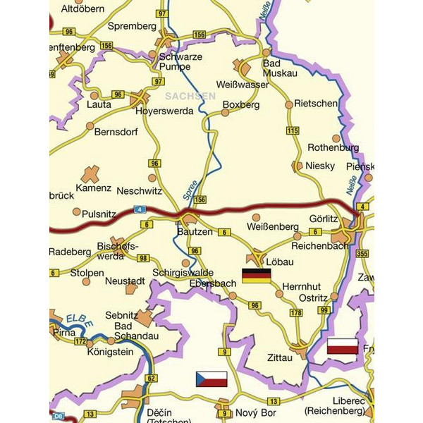 107 FREIZEITKARTE OBERLAUSITZ - Wanderkarte Ansicht 3