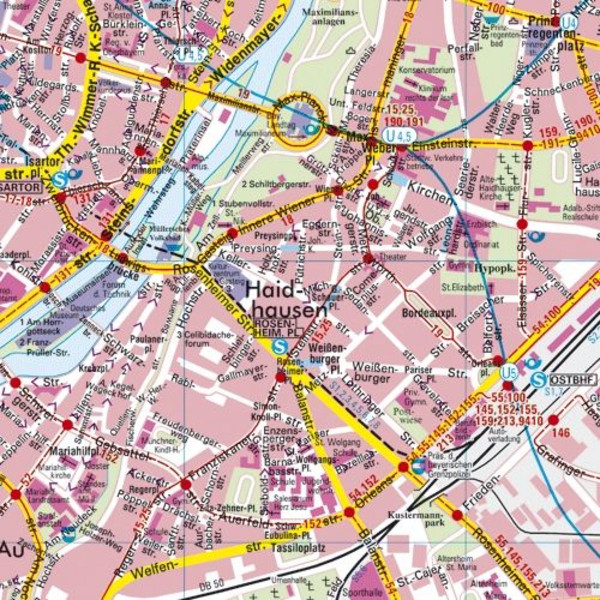 MÜNCHEN STADTPLAN PLANO - Poster Ansicht 2