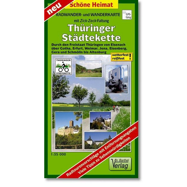 THÜRINGER STÄDTEKETTE RADWANDER- UND WAN - Wanderkarte