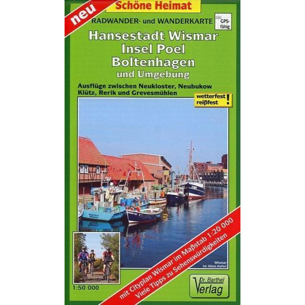 HANSESTADT WISMAR, INSEL POEL, BOLTENHAG - Wanderkarte