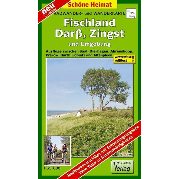 FISCHLAND, DARß, ZINGST UND UMGEBUNG RAD - Wanderkarte