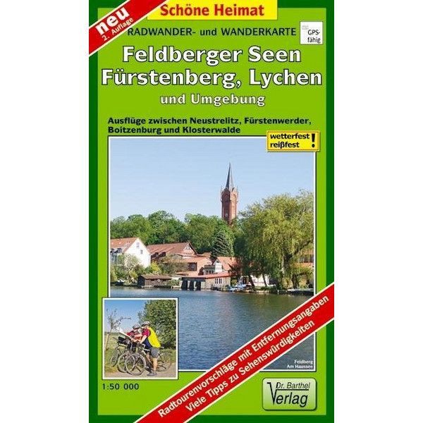 FELDBERGER SEEN, FÜRSTENBERG, LYCHEN UND UMGEBUNG - Wanderkarte