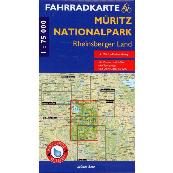 MÜRITZ-NATIONALPARK - RHEINSBERGER LAND - Fahrradkarte