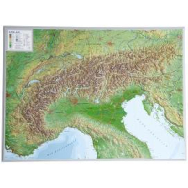ALPEN RELIEFKARTE 77X57 - Poster