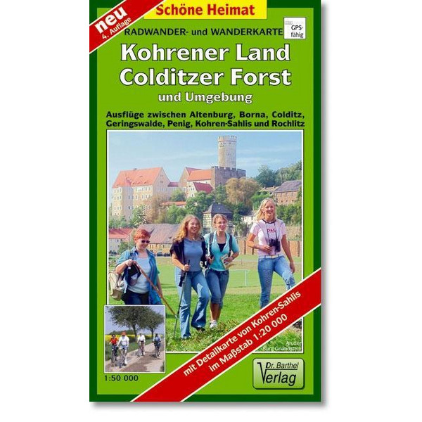 KOHRENER LAND, COLDITZER FORST UND UMGEBUNG - Wanderkarte
