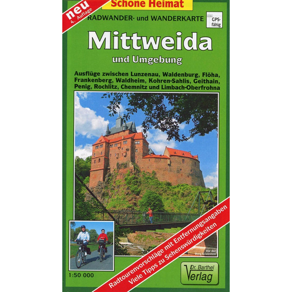 MITTWEIDA UND UMGEBUNG 1 : 50 000 - Wanderkarte Ansicht 1