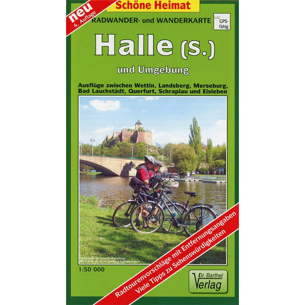 HALLE ( SAALE) UND UMGEBUNG 1 : 50 000. - Wanderkarte Ansicht 1