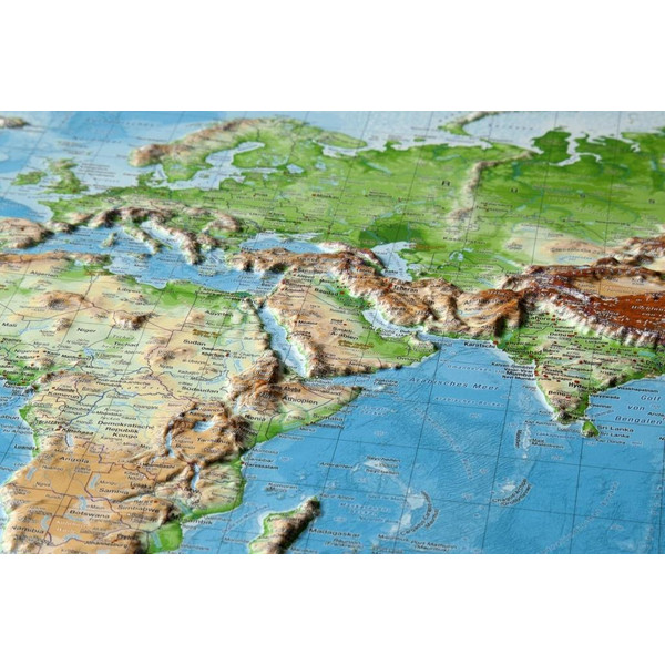 WELT GROSS 1 : 53.000.000 - Weltkarte Ansicht 2