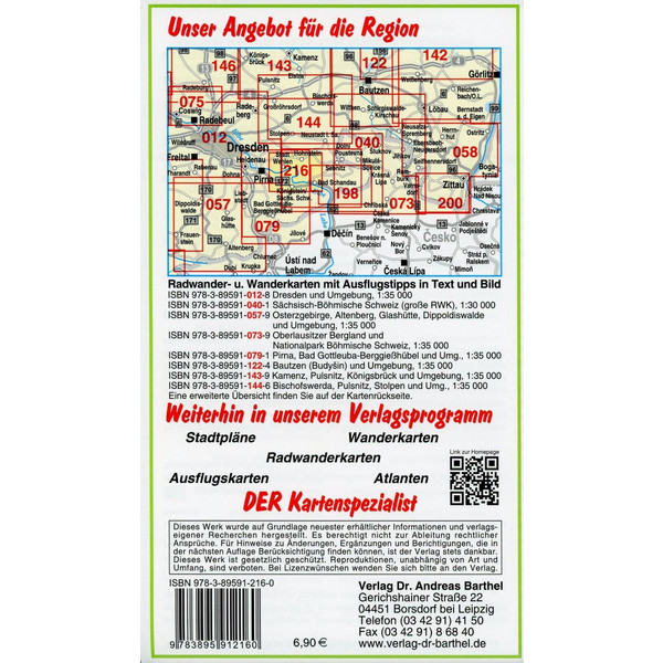 RADWANDER- UND WANDERKARTE KÖNIGSTEIN, K - Wanderkarte Ansicht 2