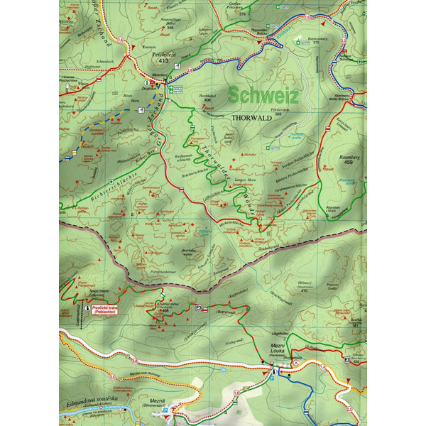 WANDER- UND RADWANDERKARTE SCHRAMMSTEINE - Wanderkarte Ansicht 2