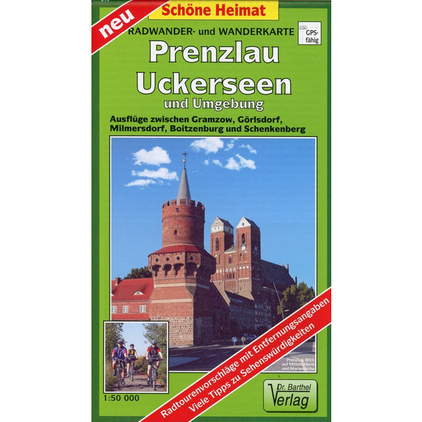 RADWANDER- UND WANDERKARTE PRENZLAU, UCKERSEEN - Wanderkarte
