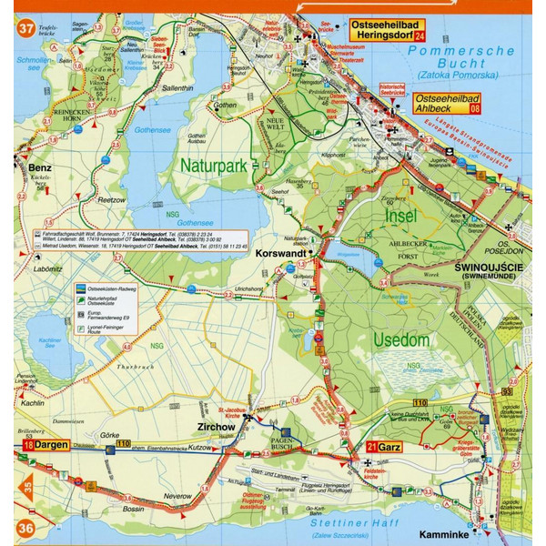 RADWANDER- UND WANDERKARTE RADWEG BERLIN - Wanderkarte Ansicht 2