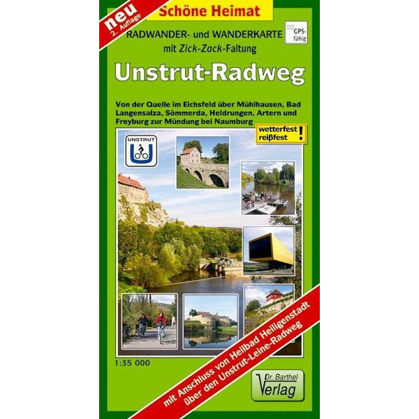 RADWANDER- UND WANDERKARTE UNSTRUT-RADWEG - Wanderkarte