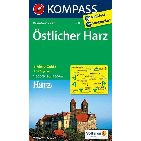 KOKA 453 ÖSTLICHER HARZ 1 : 50 000 - Wanderkarte
