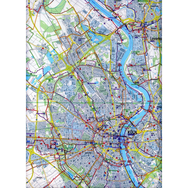 KÖLN / BONN 1:60.000 - Fahrradkarte Ansicht 3