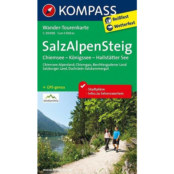 KOKA-2507 SALZ-ALPEN-STEIG - Wanderkarte Ansicht 1