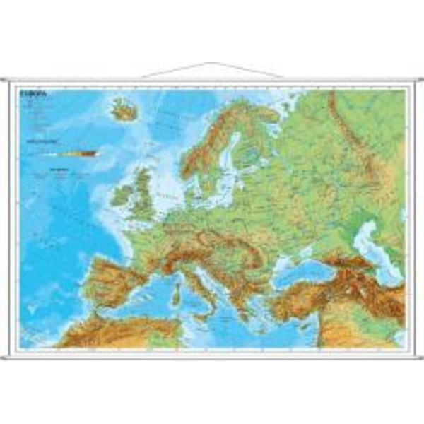 PHYSISCH 1 : 7 500 000. WANDKART - Poster
