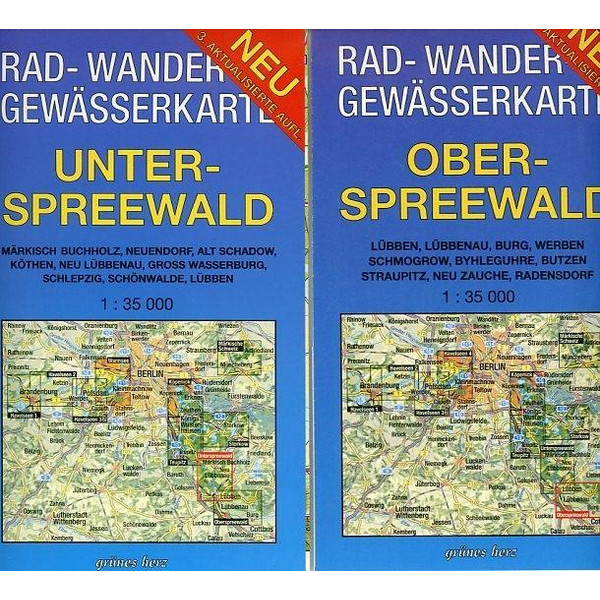 SPREEWALD 1 : 35 000 - Fahrradkarte Ansicht 2