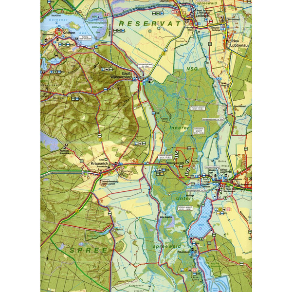 SPREEWALD 1 : 35 000 - Fahrradkarte Ansicht 3