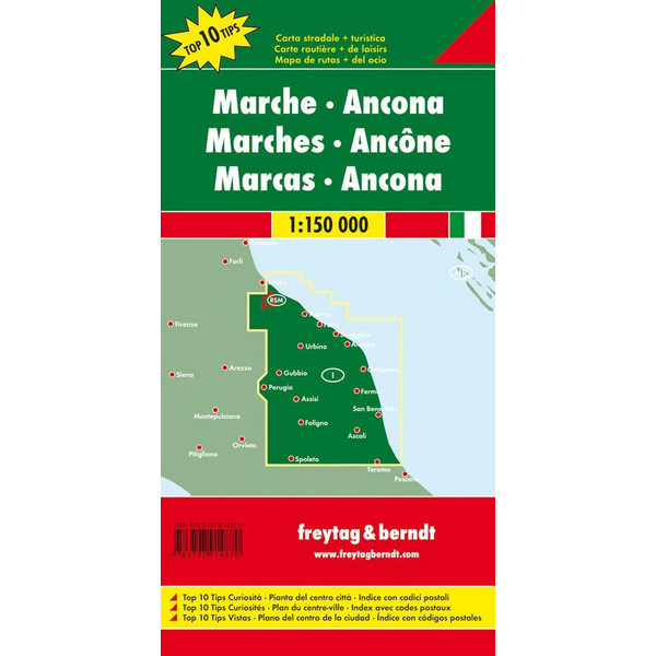F&B MARKEN - ANCONA 1 : 150 000 - Straßenkarte Ansicht 2