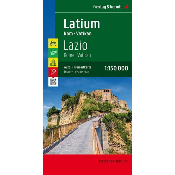 F&B LATIUM - ROM - VATIKAN 1 : 150 000 - Straßenkarte