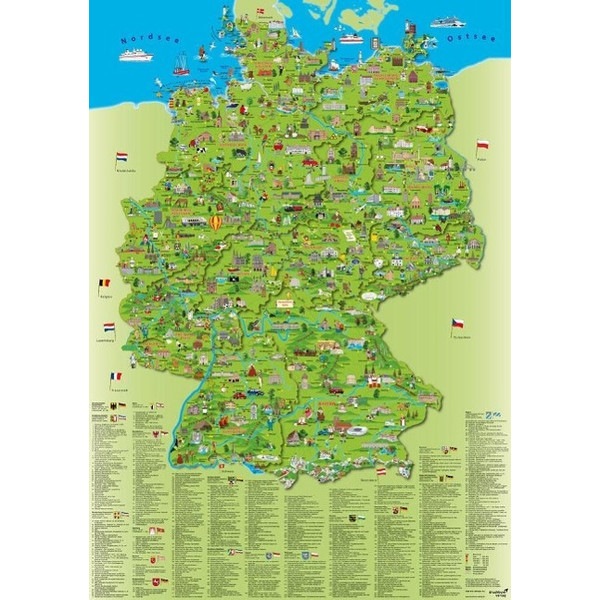 KINDER DEUTSCHLANDKARTE POSTER Ansicht 1