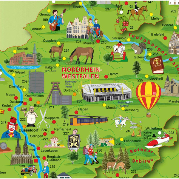 KINDER DEUTSCHLANDKARTE POSTER Ansicht 3