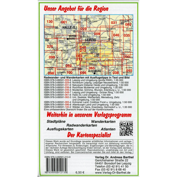 RADWANDER- UND WANDERKARTE SÜDRAUM LEIPZIG - Wanderkarte Ansicht 3