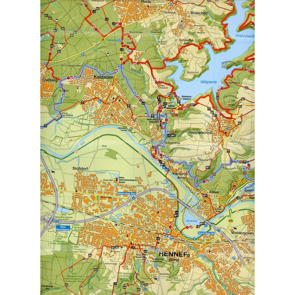 NATURREGION SIEG WANDERKARTE - Wanderkarte Ansicht 3