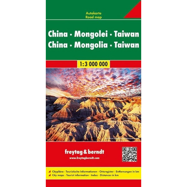 F&B CHINA MONGOLEI 1:3.000.000 - Straßenkarte