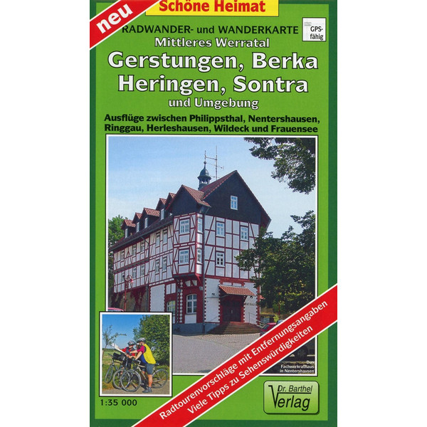 MITTLERES WERRATAL, GERSTUNGEN, BERKA, HERINGEN - Wanderkarte
