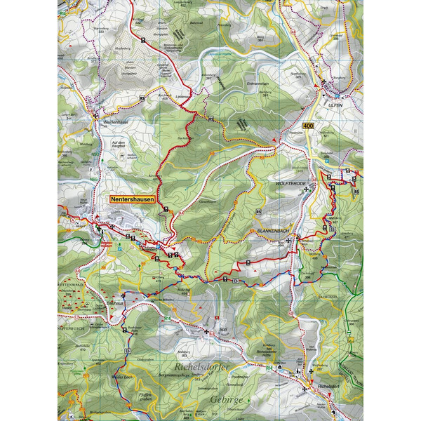 MITTLERES WERRATAL, GERSTUNGEN, BERKA, HERINGEN - Wanderkarte Ansicht 3