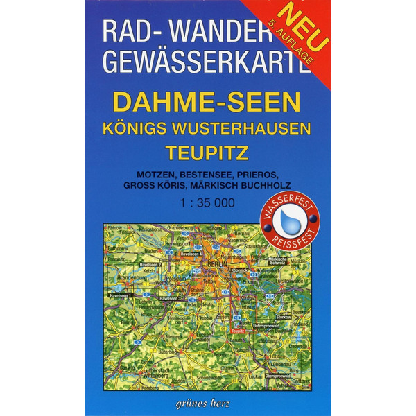 DAHME-SEEN: KÖNIGS WUSTERHAUSEN, TEUPITZ - Fahrradkarte
