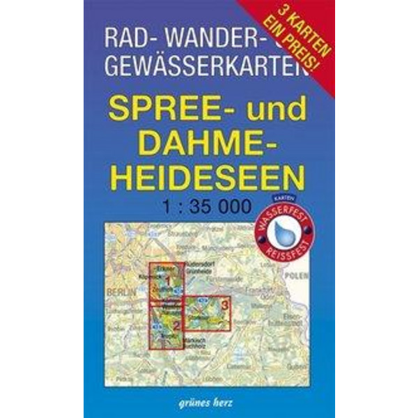 SPREE- UND DAHME-HEIDESEEN 1:35.000 - Fahrradkarte