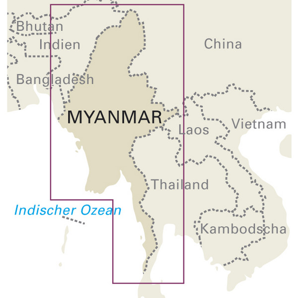 RKH WMP MYANMAR 1 : 1.500.000 - Straßenkarte Ansicht 3