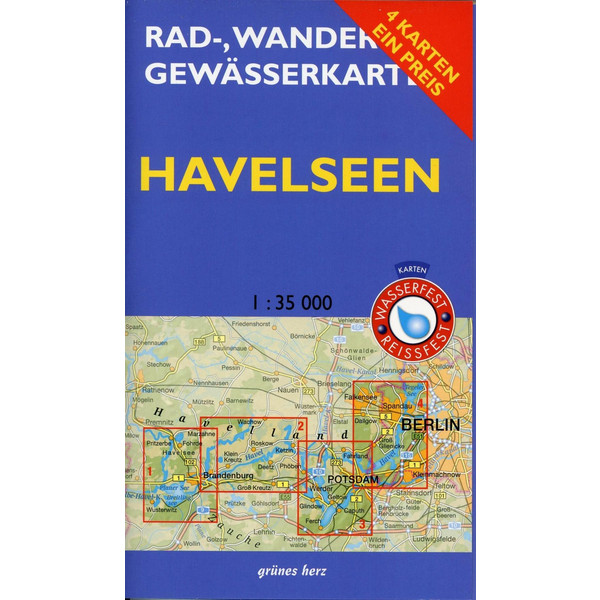 RAD-, WANDER- UND GEWÄSSERKARTEN-SET: HAVELSEEN - Fahrradkarte