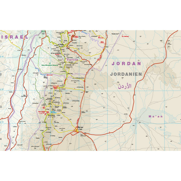 RKH WMP JORDANIEN 1:400.000 - Straßenkarte Ansicht 3