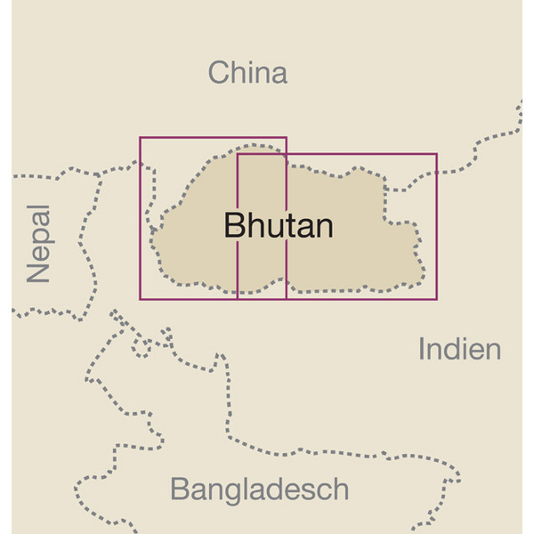 RKH WMP BHUTAN 1 : 250.000 - Straßenkarte Ansicht 2