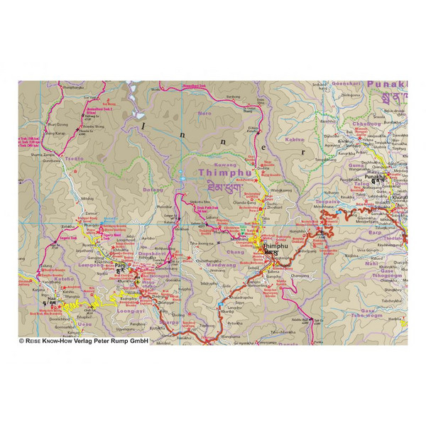 RKH WMP BHUTAN 1 : 250.000 - Straßenkarte Ansicht 3